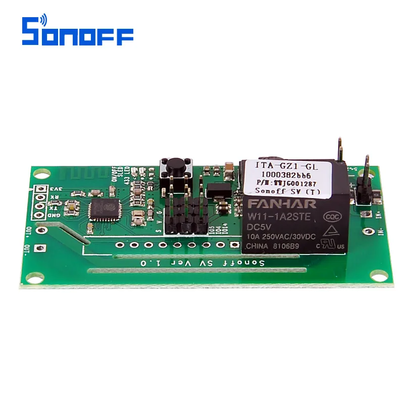 Sonoff SV безопасный Напряжение Wi Fi Беспроводной модуль коммутатора Поддержка