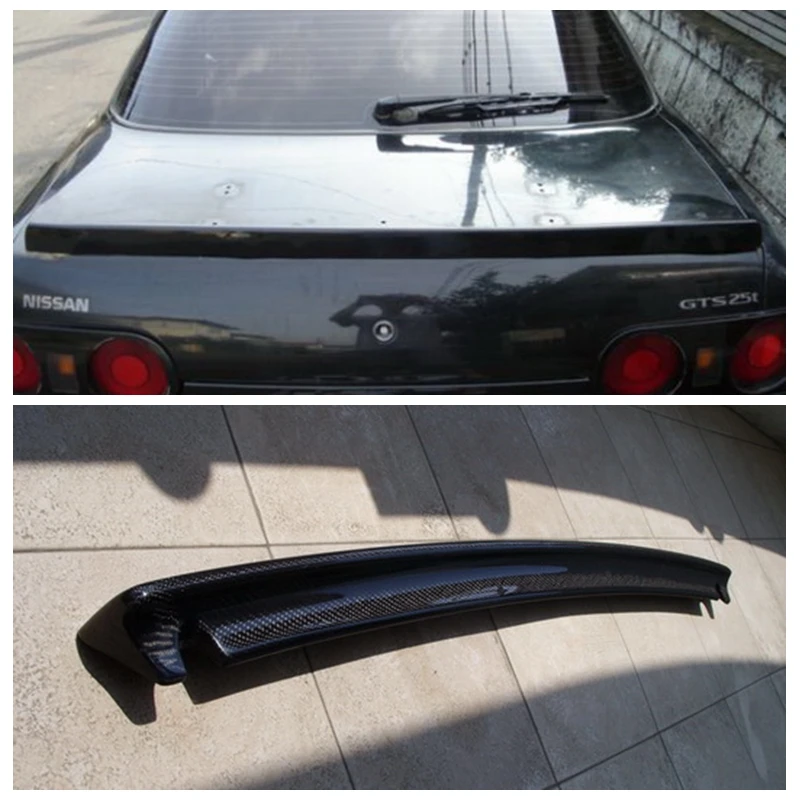 Для GTR R32 Skyline GTS спойлер для багажника из углеродного волокна (Ввинчивающийся) Nissan