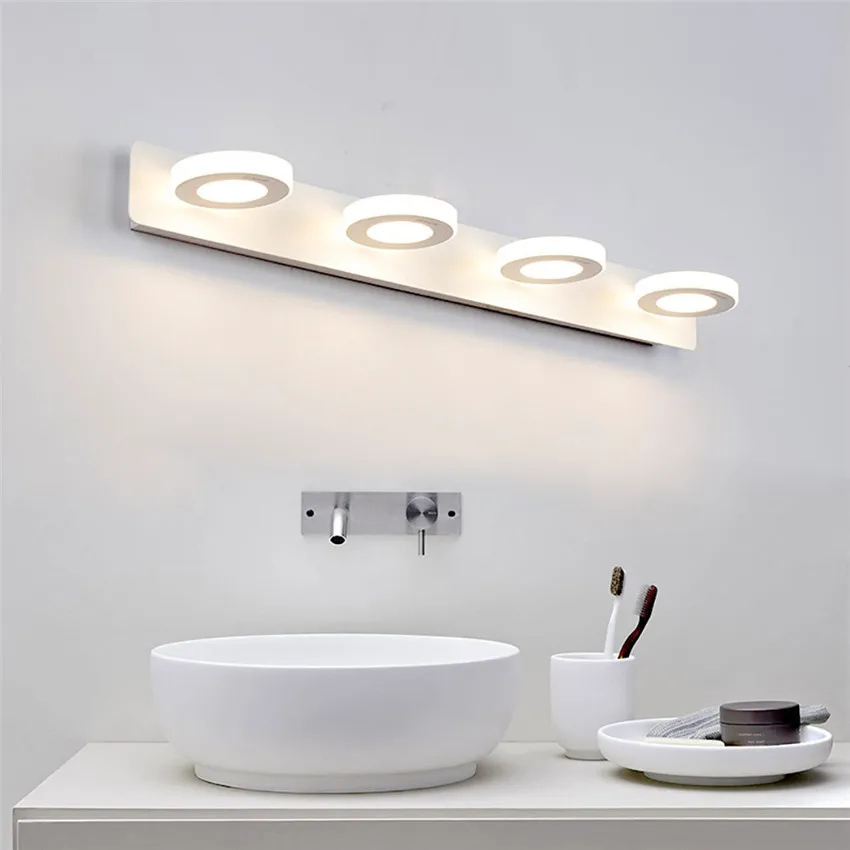 

Bathroom LED Mirror Light Modern Desk Dresser Bedside Lamp Sconce Wall Lamps Lampada de LED Cabinet Mirror Front Lamps NR-95