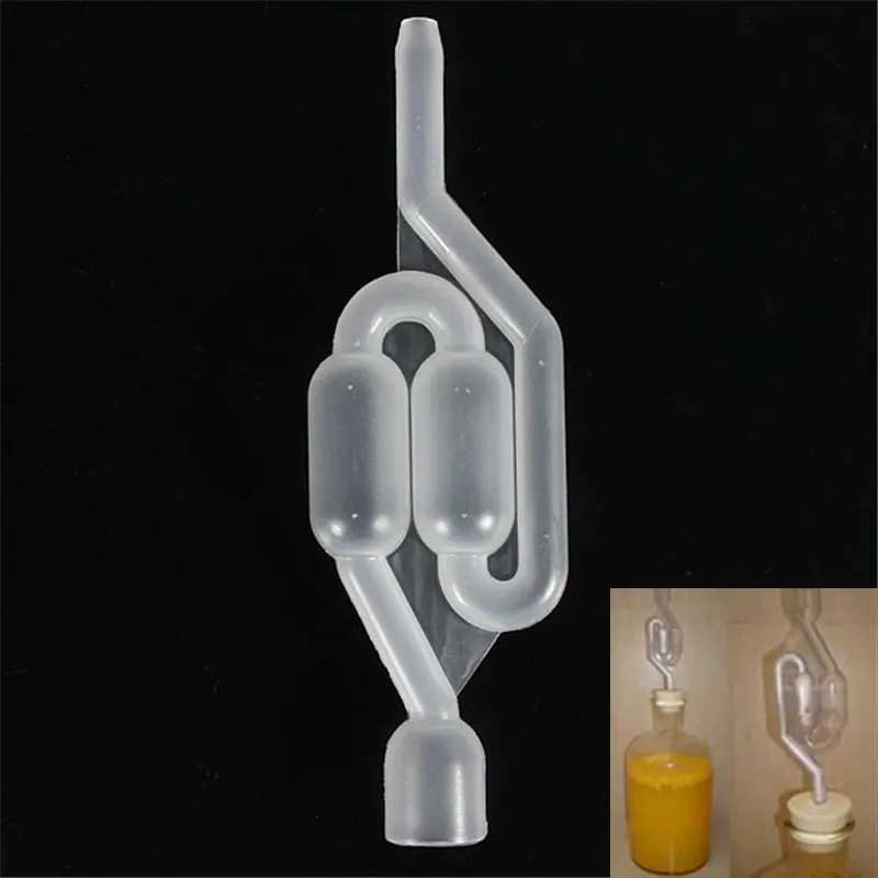 1 шт. s образный воздушный замок с двойным пузырем Grommet домашнее пиво ферментация