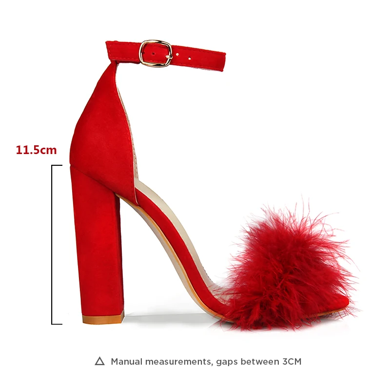 Perixir/летние женские босоножки пикантные на высоком каблуке цвет красный черный