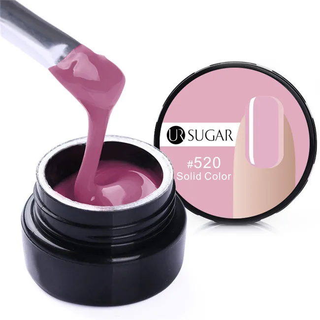 7ml Color 520 Ur Sugar 15 мл быстростроительный УФ-Гель-лак для наращивания пальцев, белый, розовый, замачиваемый УФ-светодиодный лак для дизайна ногтей, УФ-гель для наращивания ногтей - Цвет: 7ml Color 520