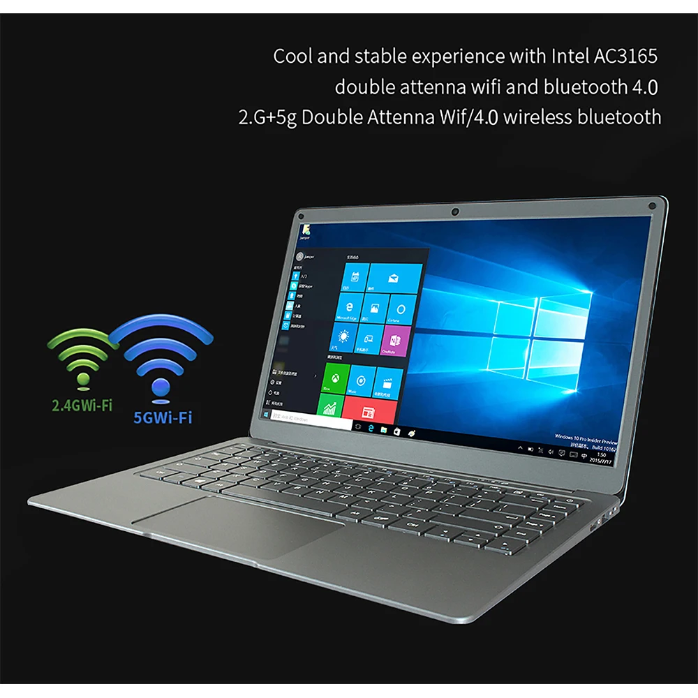 13,3 дюймов 6 ГБ 64 Гб eMMC ноутбук джемпер EZbook X3 ноутбук ips дисплей Intel Apollo Lake N3350 2,4G/5G WiFi с M.2 SATA SSD слот