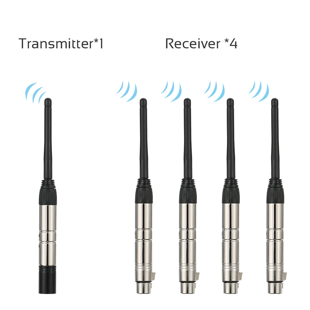 Для DJ диско свет Вечерние огни DMX512 2,4G ISM Беспроводной 5 шт. комплект передатчика для DJ шоу клуб DJ сценический свет