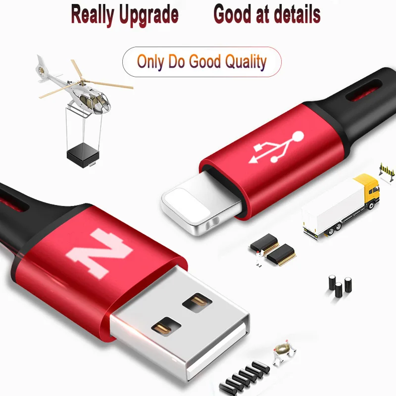 NOHON 2 в 1 USB кабель Micro 8Pin быстрая зарядка кабели для iPhone 8X7 6 6S Plus iPad iPod Samsung Nokia
