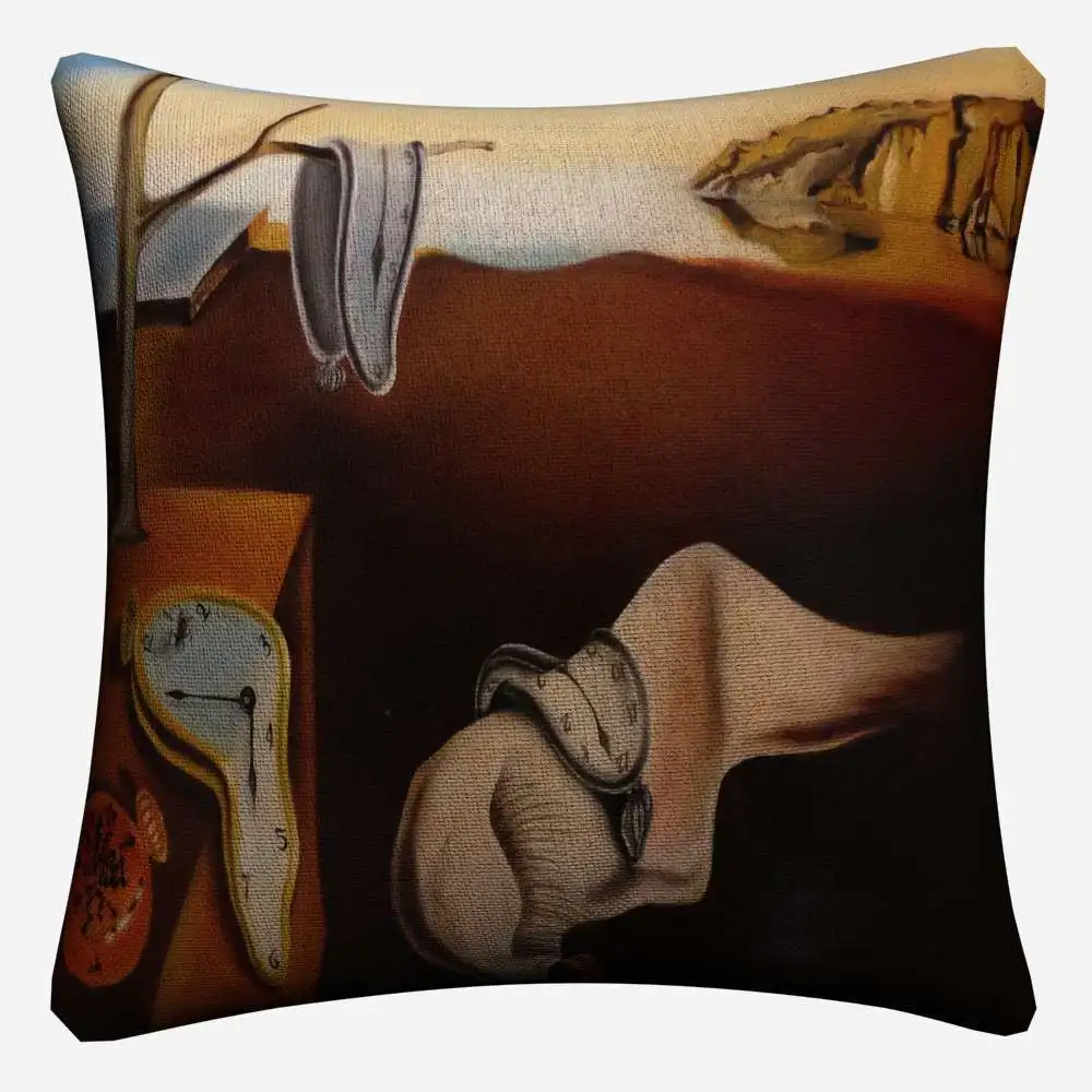 Salvador Dali Surreal Art декоративная хлопковая льняная наволочка 45x45 см наволочка для дивана стул домашний декор Almofada - Цвет: 2