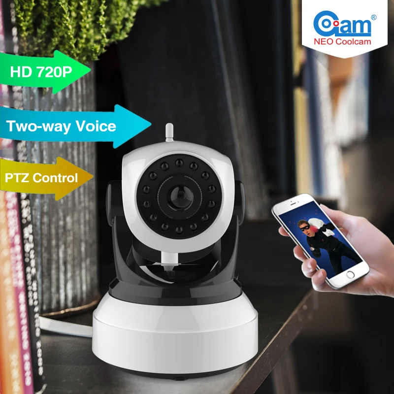 Камера видеонаблюдения NEO Coolcam NIP 51OZX 720P HD Wi Fi ИК ночное видение Поддержка iPhone