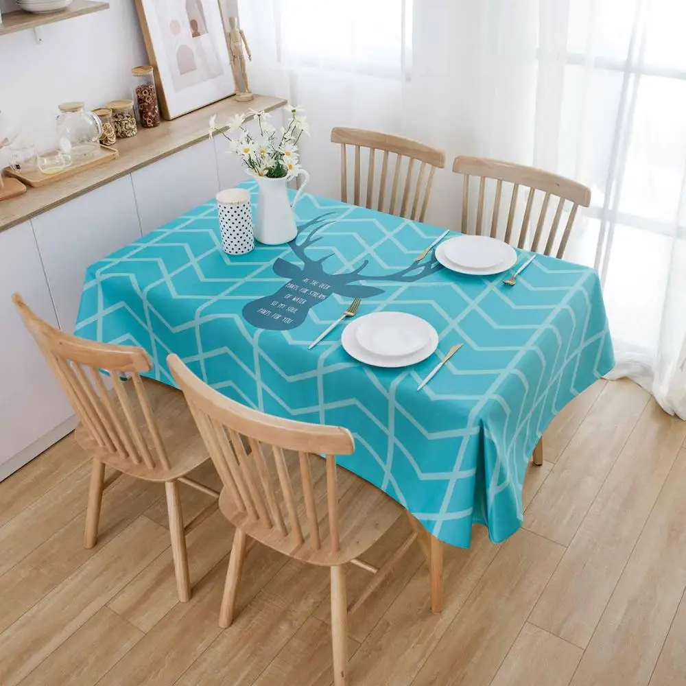 Скатерть скандинавские Пальмовые Листья растительный принт Водонепроницаемая