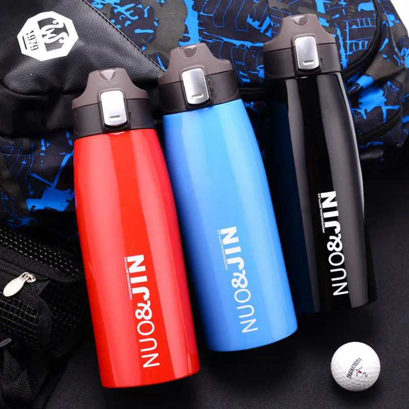 BAISPO нержавеющая сталь 750 мл вакуумные колбы бутылка для воды портативная с сумкой