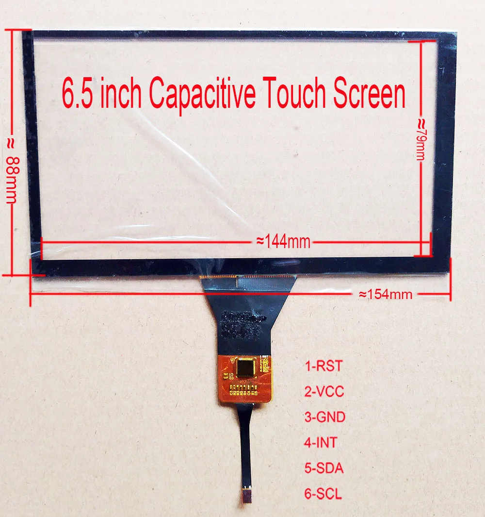 6 2/6 5 дюймов Capaivitve Touch для автомобиля DVD НАВИГАЦИЯ Carpc DIY Univesal GT911 6pin Raspberry