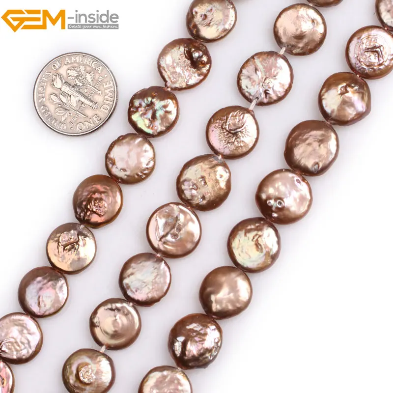 Бусины Из Натурального пресноводного жемчуга с выращенным блеском 15 дюймов |