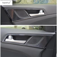 lapetus accessories for hyundai tucson 2016 2020 abs inner car door handle bowl protection molding cover kit trim 4 pcs