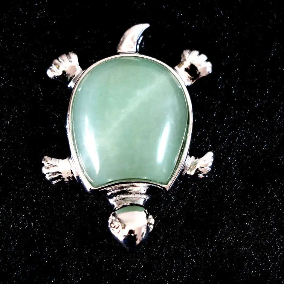 

New Aventurine Turtle Pendant fashion wholesale/retail diy necklace pendant B834