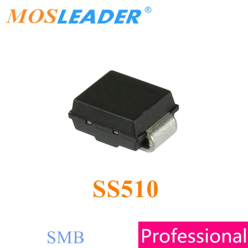 Mosleader SS510 SMB 3000 шт. DO214AA 5A 100V SR510 сделано в Китае высокое качество|Запасные части| |