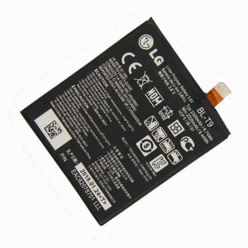 Оригинальный BL T9 Аккумулятор для LG Google Nexus 5 D820 D821 E980 2300mAh|Аккумуляторы мобильных