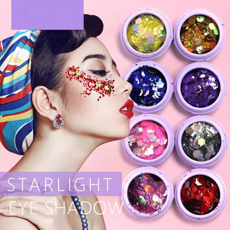 Фокусная приманка искусственные тени для век праздничный макияж мерцающие и