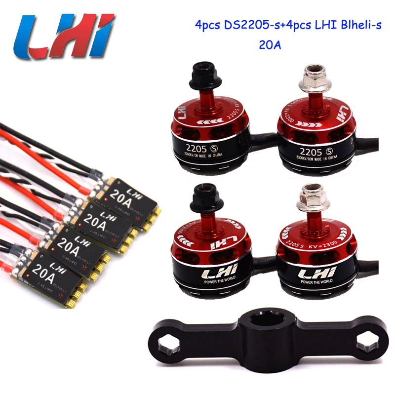 FPV Дрон Квадрокоптер 700TVL камера профессиональный LHI 20A + 2205_S бесщеточный двигатель