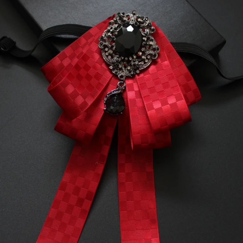 

Free Shipping New fashion casual 2017 male Men's man Korean necktie groom dress collar wedding diamond black BOW tie groomsmen