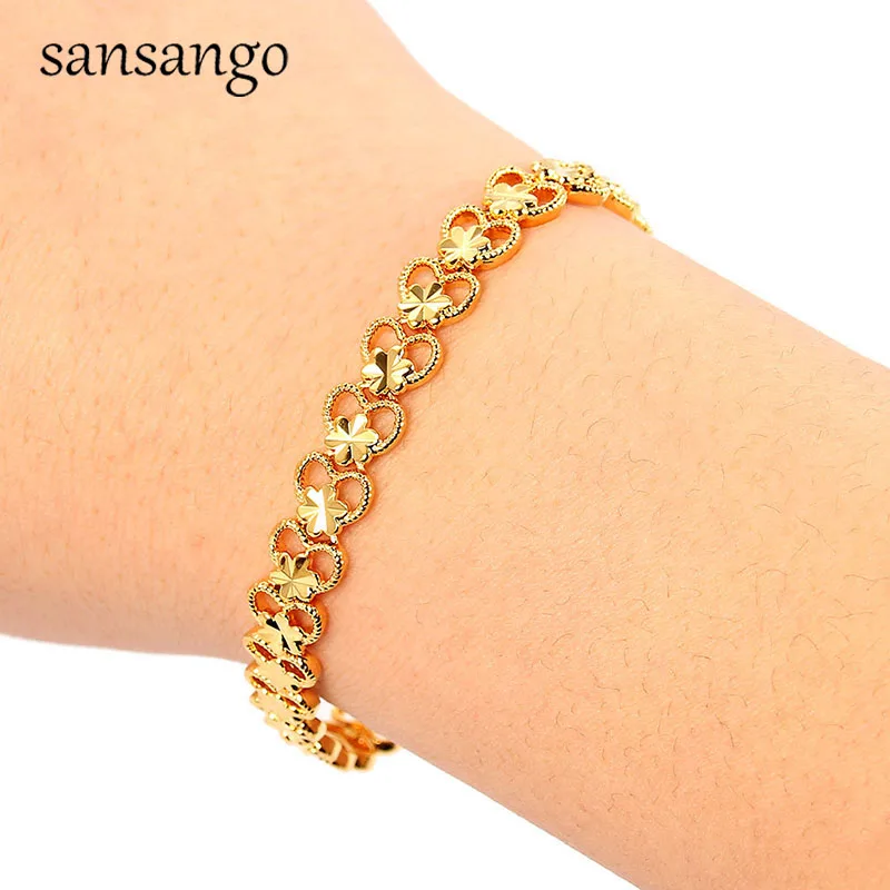Style 10 New Arrival Hip Hop 24K Golden Curb Link Chain Bracelet Male Jewelry For Men Women Luxury Bangle Party Gift Wholesale 18cm - Окраска металла: Style 10