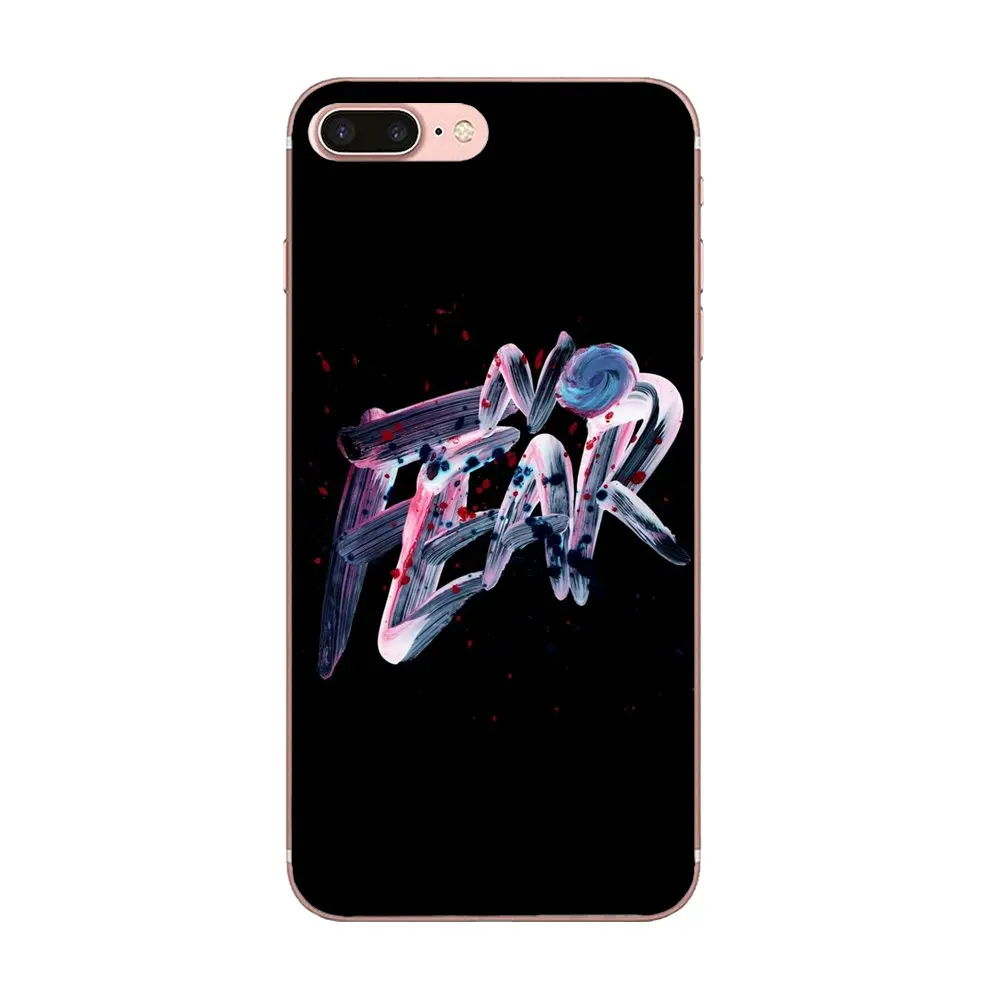 Мягкий ТПУ Модный чехол крутой черный фон слово шрифт для Apple iPhone X XS Max XR 4 4S 5 5C 5S SE 6