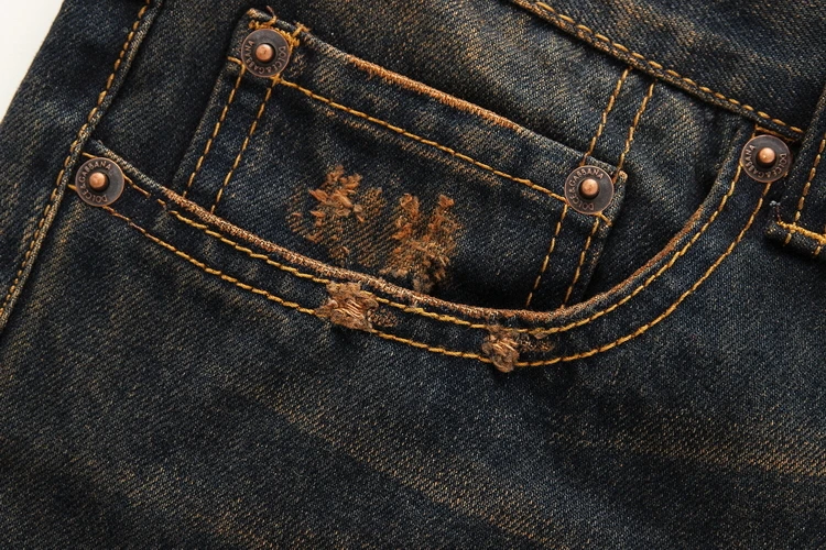 2016 mens jeans Italy Men's Fashion biker Distressed Destroyed Washed Jeans Size28-38 (#608) | Мужская одежда
