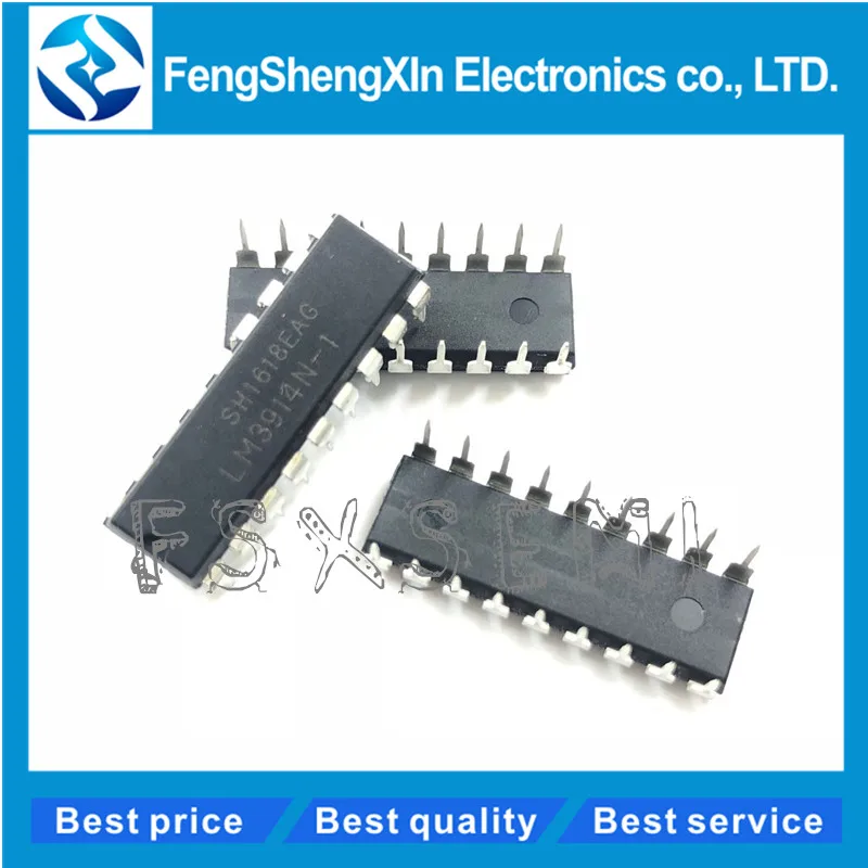 10 шт./лот светодиодный гистограммный дисплей LM3914N Драйвер IC DIP 18|led driver ic|ic ledic |