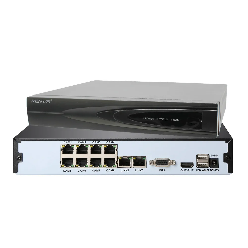 POE IP Камеры Видеонаблюдения Системы PoE Nvr Комплект KENVS 8-КАНАЛЬНЫЙ NVR