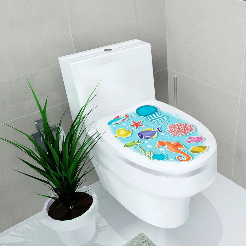 1 шт. WC стикер крышка унитаза teestal наклейка на комод дома ванной комнаты наклейка Mual Art водостойкие постеры из бумаги украшение