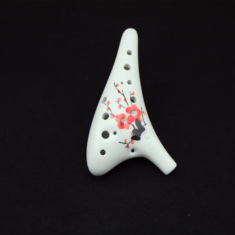 Керамическая канавка Ocarina с 12 отверстиями музыкальный инструмент для