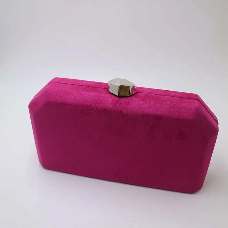 Fuchsia Nophia замшевые вечерние клатчи и вечерние женские сумки - Цвет: Fuchsia