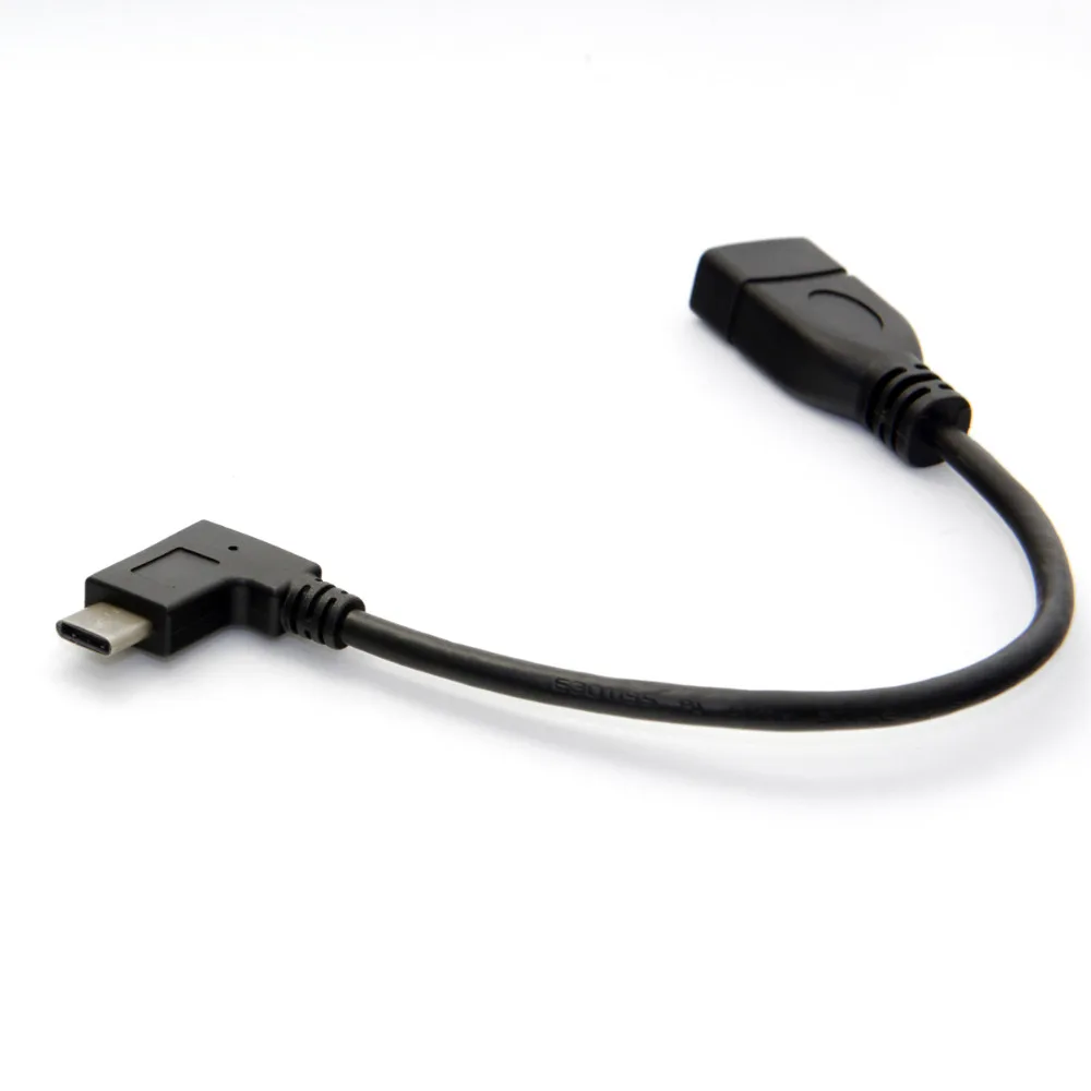 Адаптер Great-Q Type-C OTG-USB мама USB3.0 90 градусов прямоугольный изгиб локтя короткий 20 см |