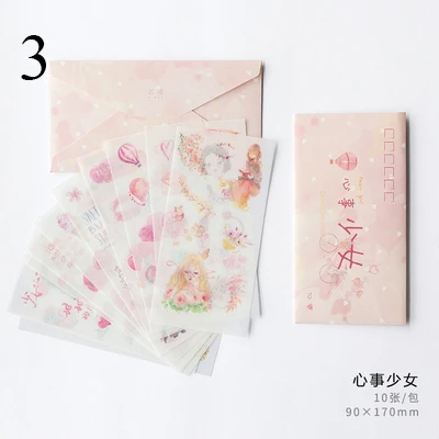 3 10 листов Kawaii Butterfly sticker s милые канцелярские наклейки s Bullet бумага для журнала стикер для детей DIY Скрапбукинг ежедневник, альбомы - Цвет: 3
