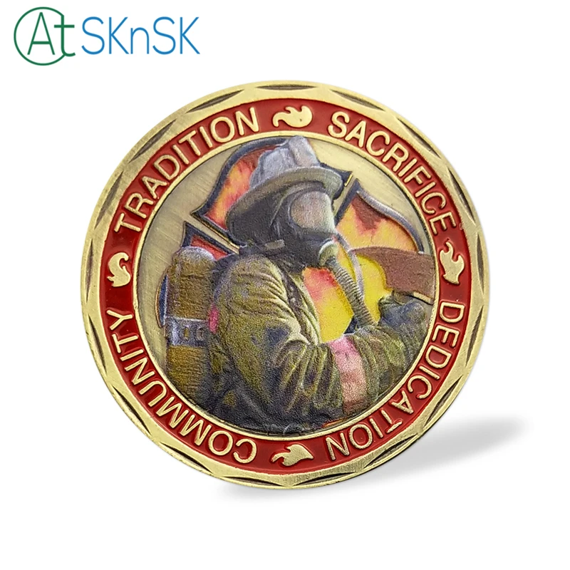 1/3/5/10 шт. ST Saint Florian Patron Of Fire Fighters вызов монеты традиция жертвенность