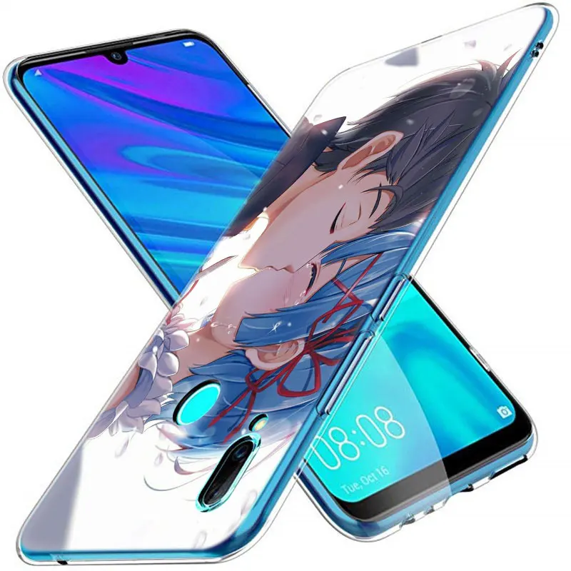 Мягкий силиконовый чехол для телефона аниме ReZERO In другой мир Huawei P30 P20 Pro P10 P9 P8 Lite