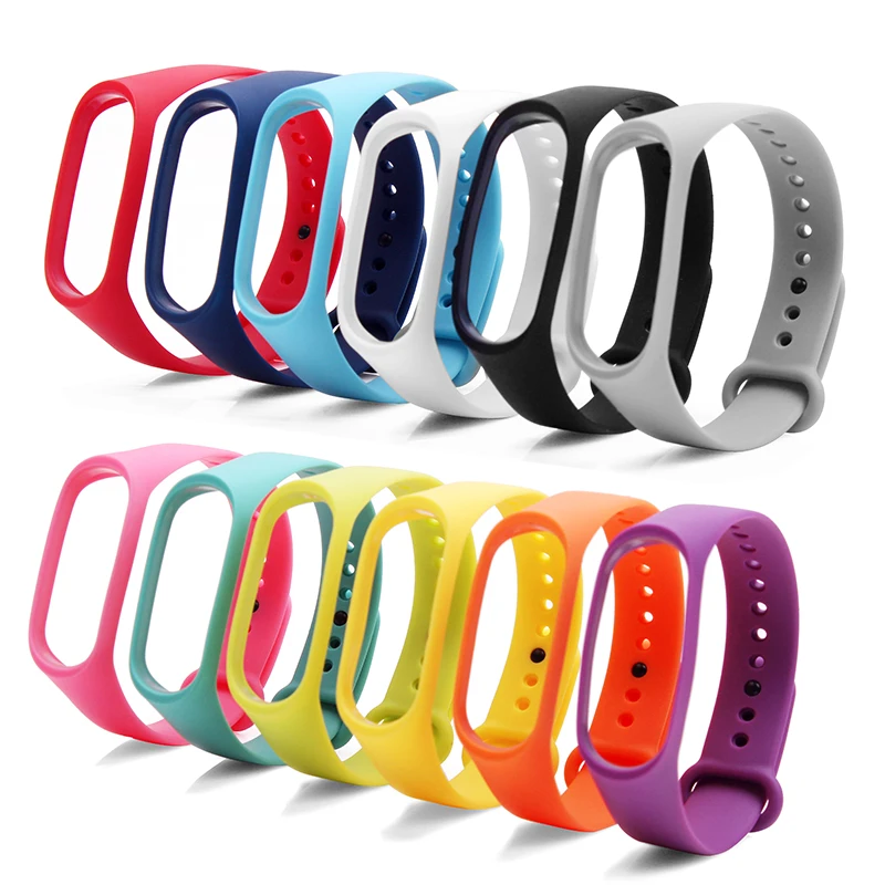 BOORUI Pulsera цветной Miband 3 ремешок correa силиконовый Сменные аксессуары для браслета