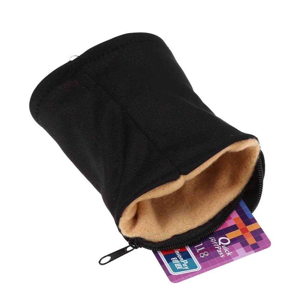 Хлопок Бег наручные чехол дышащая бумажник карты безопасный сумка на молнии