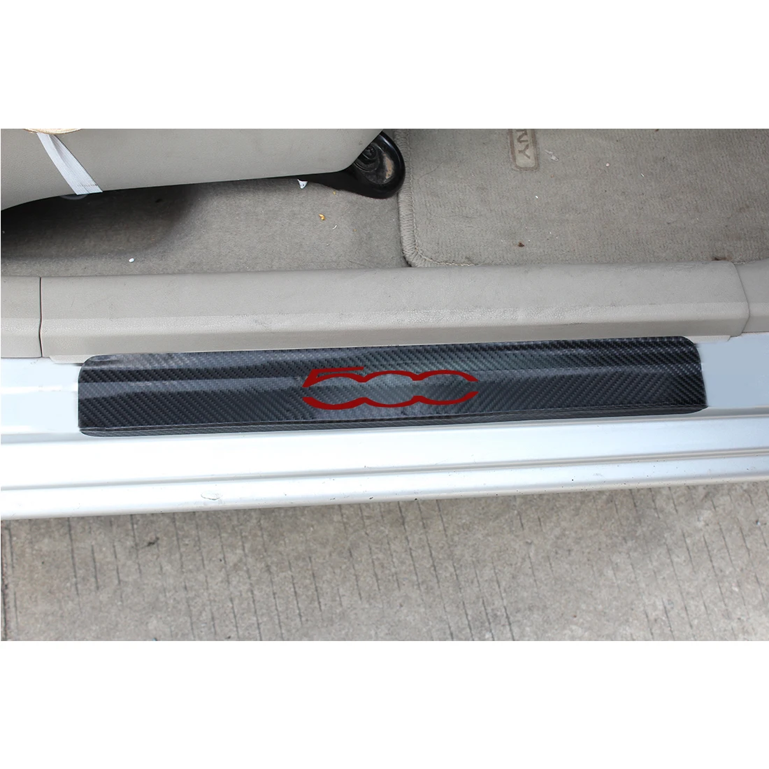 Автомобильные аксессуары защитные наклейки для порога двери из углеродного