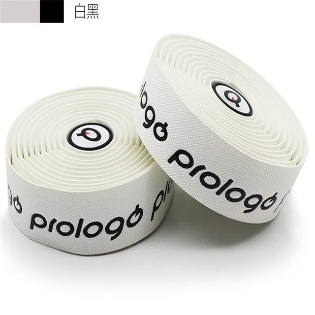 white black Prologo, 9 цветов, длина 300 см,, One Touch, силиконовый гелевый руль для велосипеда, велосипедная лента, командное издание, для шоссейного велосипеда, велосипедная лента - Цвет: white black