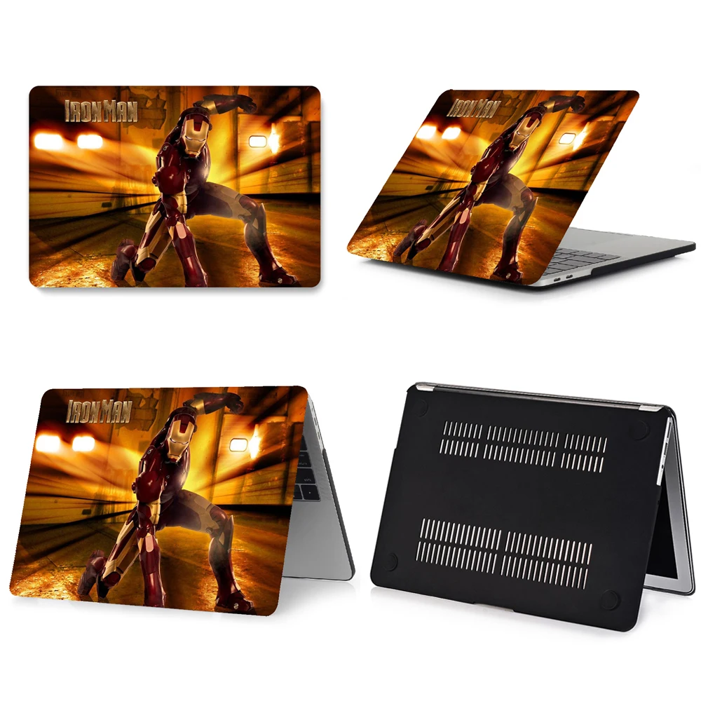 DH-3 Чехол для ноутбука Железный человек для macbook Touch ID Air 13 A1932 Pro retina 11 12 13 15 A2159 A1708 A1706 A1989 Сенсорная панель+ чехол для клавиатуры - Цвет: DH-3