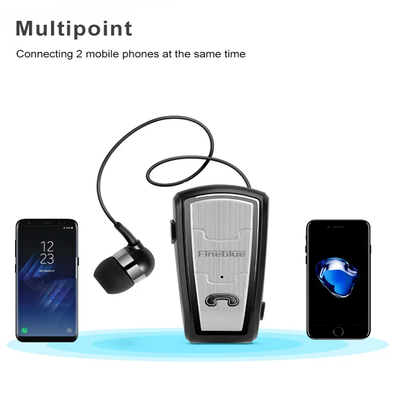 Мини наушники Fineblue FQ208 Bluetooth 4 0 стерео беспроводные с зажимом шумоподавление pk F910