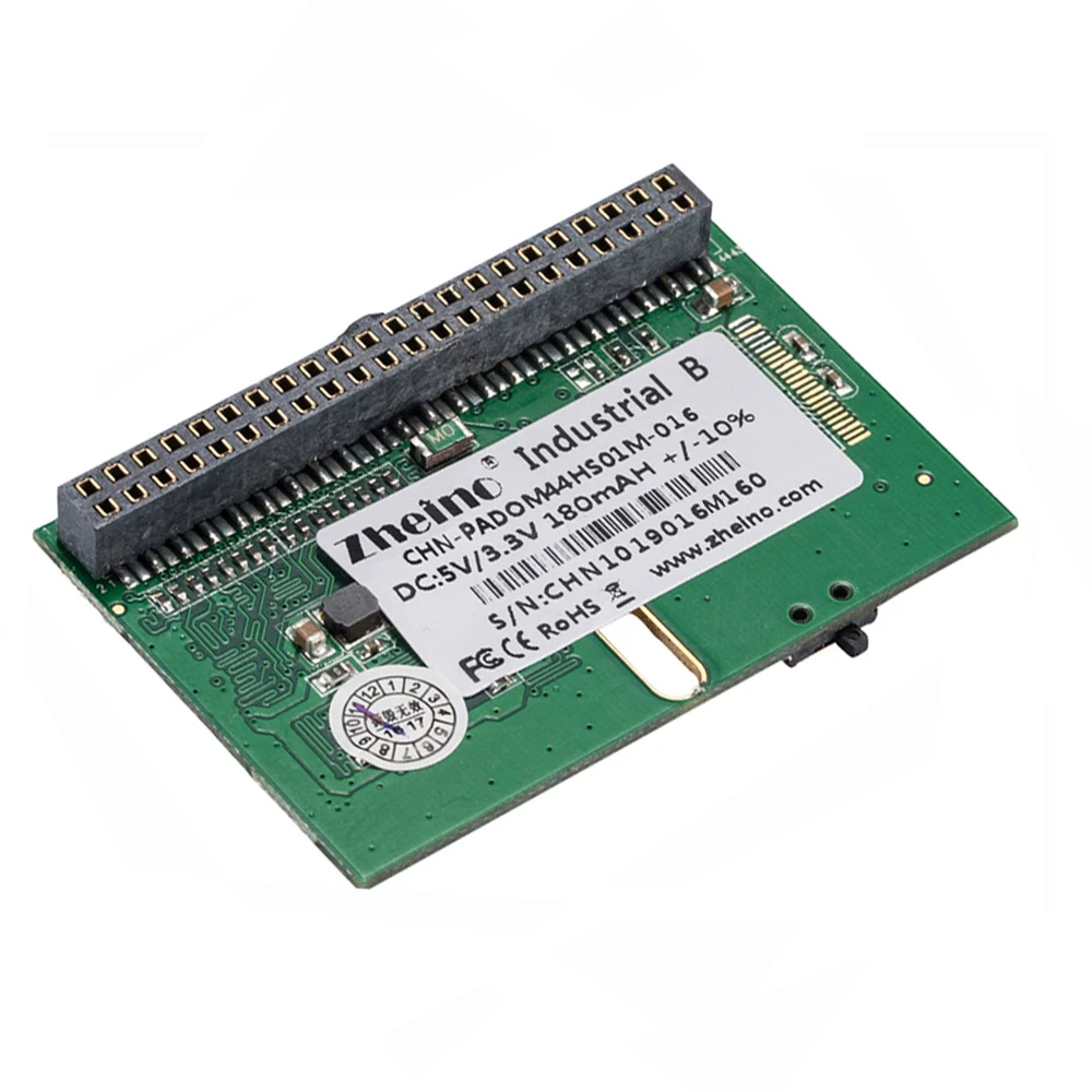 Zheino SSD DOM 44PIN IDE/PATA MLC 16 Гб горизонтальный + гнездовой промышленный диск на модуле