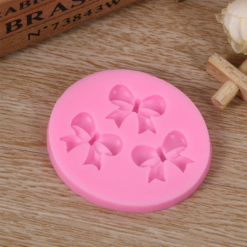 Small Cake Mold Food Grade silicone mold Fondant Decorating Tools Silicone Soap Bow Tie Shape | Дом и сад