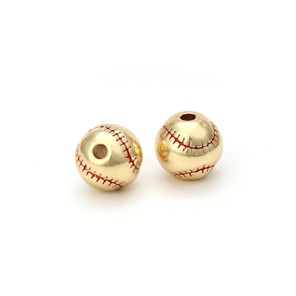 Медные шарики для бейсбола MEIBEADS 1 шт. свободные подходят женщин сделай сам