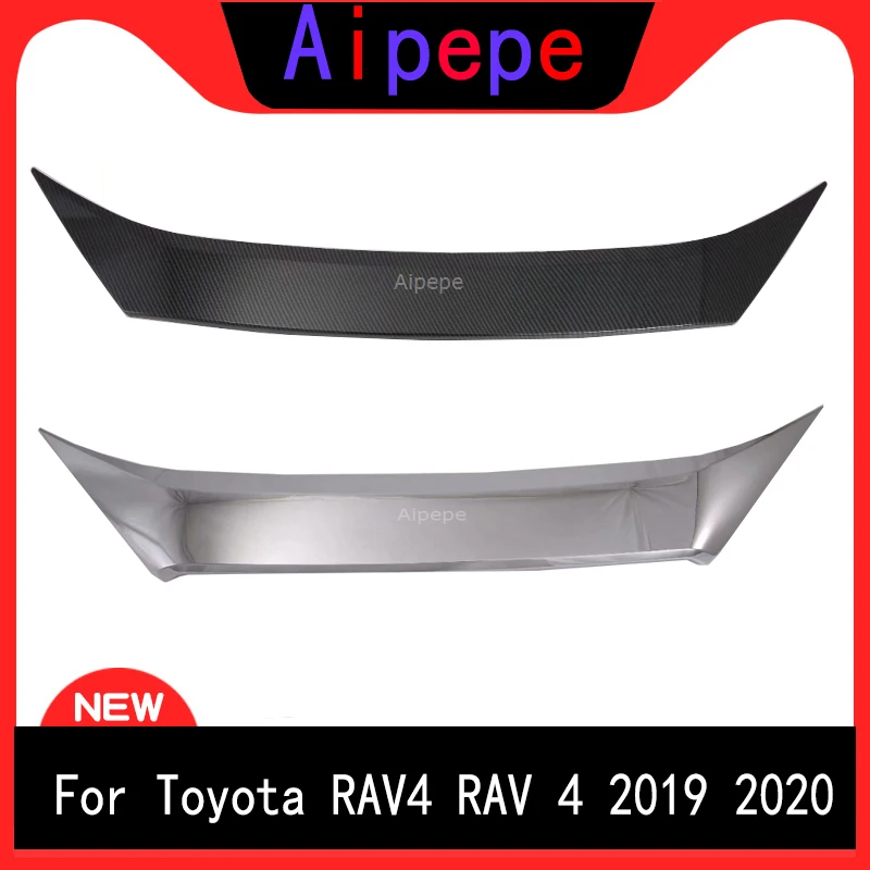 Для TOYOTA RAV4 2019 2020 Новый ABS углеродное волокно передний бампер решетка капота