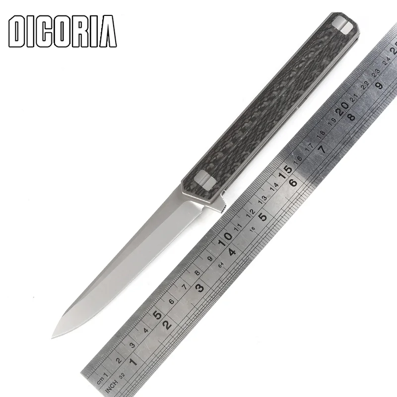 Складной нож DICORIA QM Qwaiken Tactical титановая ручка M390 шариковый подшипник Походное
