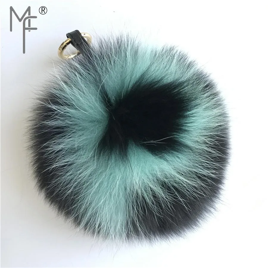 Magicfur - 15 см натуральный шарик из меха лисы ABcharm помпоном Начальная буква P с