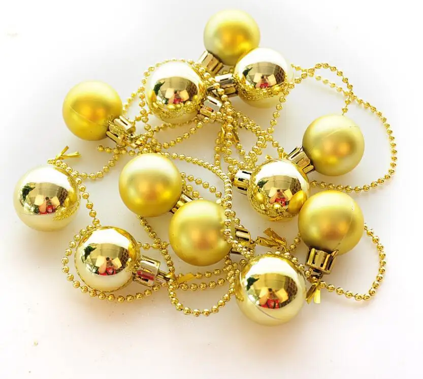 5pcs 190cm Gold/Red 3cm Round Ball Garland Chain For Christmas Xmas Party Holiday Tree Venue Hanging Decoration | Дом и сад