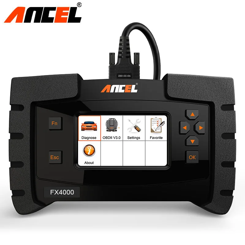 Ancel FX4000 полная система OBD2 диагностический инструмент автомобильный двигатель