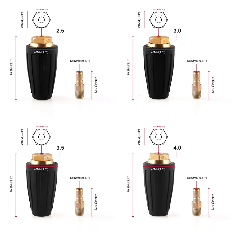 1/4 дюйма высокое давление быстрое подключение вращение 360 градусов турбо Дюна