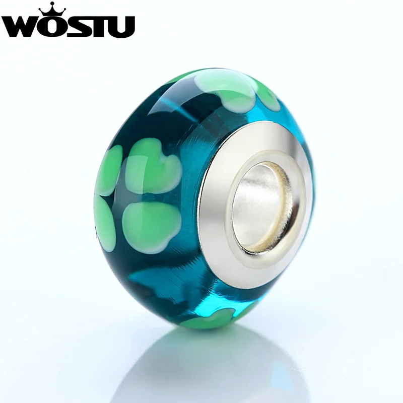 Высококачественные серебристые и зеленые бусины из муранского стекла с